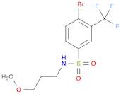 Benzenesulfonamide, 4-bromo-N-(3-methoxypropyl)-3-(trifluoromethyl)-