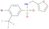 Benzenesulfonamide, 4-bromo-N-(2-furanylmethyl)-3-(trifluoromethyl)-