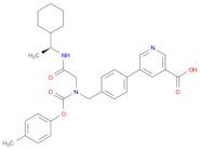 3-Pyridinecarboxylic acid, 5-[4-[[[2-[[(1S)-1-cyclohexylethyl]amino]-2-oxoethyl][(4-methylphenoxy)carbonyl]amino]methyl]phenyl]-