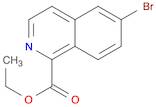 1-Isoquinolinecarboxylic acid, 6-bromo-, ethyl ester