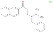 1-Propanone, 3-[(1-methylethyl)(phenylmethyl)amino]-1-(2-naphthalenyl)-, hydrochloride (1:1)
