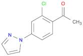 Ethanone, 1-[2-chloro-4-(1H-pyrazol-1-yl)phenyl]-