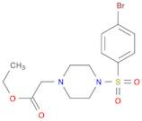 1-Piperazineacetic acid, 4-[(4-bromophenyl)sulfonyl]-, ethyl ester