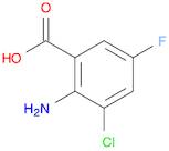 Benzoic acid, 2-amino-3-chloro-5-fluoro-