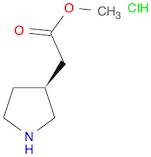 3-Pyrrolidineacetic acid, methyl ester, hydrochloride (1:1), (3S)-