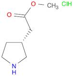 3-Pyrrolidineacetic acid, methyl ester, hydrochloride (1:1), (3R)-