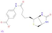 Benzoic acid, 4-[[5-[(3aS,4S,6aR)-hexahydro-2-oxo-1H-thieno[3,4-d]imidazol-4-yl]-1-oxopentyl]amino]-, sodium salt (1:1)