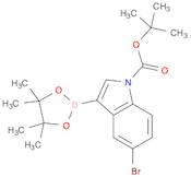 1H-Indole-1-carboxylic acid, 5-bromo-3-(4,4,5,5-tetramethyl-1,3,2-dioxaborolan-2-yl)-, 1,1-dimethylethyl ester