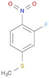 Benzene, 2-fluoro-4-(methylthio)-1-nitro-