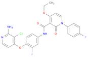 3-Pyridinecarboxamide, N-[4-[(2-amino-3-chloro-4-pyridinyl)oxy]-3-fluorophenyl]-4-ethoxy-1-(4-fluorophenyl)-1,2-dihydro-2-oxo-