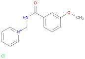 Pyridinium, 1-[[(3-methoxybenzoyl)amino]methyl]-, chloride (1:1)