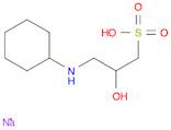 1-Propanesulfonic acid, 3-(cyclohexylamino)-2-hydroxy-, sodium salt (1:1)