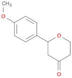 4H-Pyran-4-one, tetrahydro-2-(4-methoxyphenyl)-