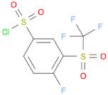 Benzenesulfonyl chloride, 4-fluoro-3-[(trifluoromethyl)sulfonyl]-