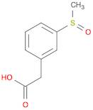 Benzeneacetic acid, 3-(methylsulfinyl)-