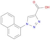 1H-1,2,3-Triazole-4-carboxylic acid, 1-(1-naphthalenyl)-