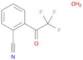 Benzonitrile, 2-(2,2,2-trifluoroacetyl)-, hydrate (1:1)