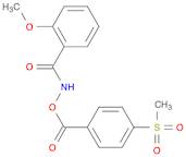 Benzoic acid, 4-(methylsulfonyl)-, (2-methoxybenzoyl)azanyl ester