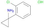 Cyclopropanamine, 1-(2-chlorophenyl)-, hydrochloride (1:1)