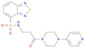 2,1,3-Benzothiadiazole-4-sulfonamide, N-[3-oxo-3-[4-(4-pyridinyl)-1-piperazinyl]propyl]-