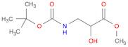 Propanoic acid, 3-[[(1,1-dimethylethoxy)carbonyl]amino]-2-hydroxy-, methyl ester