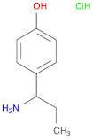 Phenol, 4-(1-aminopropyl)-, hydrochloride (1:1)