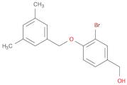 Benzenemethanol, 3-bromo-4-[(3,5-dimethylphenyl)methoxy]-