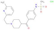 Methanesulfonamide, N-[4-[[1-[2-(6-methyl-2-pyridinyl)ethyl]-4-piperidinyl]carbonyl]phenyl]-, hydrochloride (1:2)