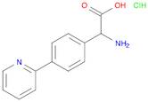 Benzeneacetic acid, α-amino-4-(2-pyridinyl)-, hydrochloride (1:1)