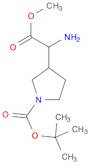 3-Pyrrolidineacetic acid, α-amino-1-[(1,1-dimethylethoxy)carbonyl]-, methyl ester