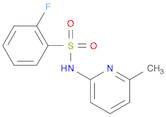 Benzenesulfonamide, 2-fluoro-N-(6-methyl-2-pyridinyl)-