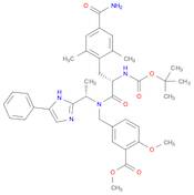 Benzoic acid, 5-[[[(2S)-3-[4-(aminocarbonyl)-2,6-dimethylphenyl]-2-[[(1,1-dimethylethoxy)carbonyl]amino]-1-oxopropyl][(1S)-1-(5-phenyl-1H-imidazol-2-yl)ethyl]amino]methyl]-2-methoxy-, methyl ester