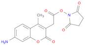 2H-1-Benzopyran-3-acetic acid, 7-amino-4-methyl-2-oxo-, 2,5-dioxo-1-pyrrolidinyl ester