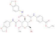 α-D-Glucopyranoside, methyl, 2,3-bis(N-1,3-benzodioxol-5-ylcarbamate) 4-[N-[4-(ethoxycarbonyl)phenyl]carbamate]