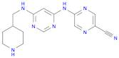 2-Pyrazinecarbonitrile, 5-[[6-[(4-piperidinylmethyl)amino]-4-pyrimidinyl]amino]-