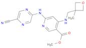 3-Pyridinecarboxylic acid, 6-[(5-cyano-2-pyrazinyl)amino]-4-[[(3-methyl-3-oxetanyl)methyl]amino]-, methyl ester