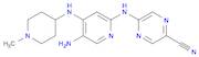 2-Pyrazinecarbonitrile, 5-[[5-amino-4-[(1-methyl-4-piperidinyl)amino]-2-pyridinyl]amino]-