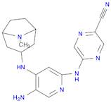 2-Pyrazinecarbonitrile, 5-[[5-amino-4-[(8-methyl-8-azabicyclo[3.2.1]oct-3-yl)amino]-2-pyridinyl]amino]-