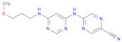 2-Pyrazinecarbonitrile, 5-[[6-[(3-methoxypropyl)amino]-4-pyrimidinyl]amino]-