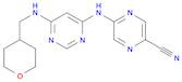 2-Pyrazinecarbonitrile, 5-[[6-[[(tetrahydro-2H-pyran-4-yl)methyl]amino]-4-pyrimidinyl]amino]-