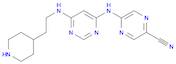 2-Pyrazinecarbonitrile, 5-[[6-[[2-(4-piperidinyl)ethyl]amino]-4-pyrimidinyl]amino]-