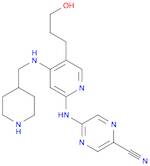 2-Pyrazinecarbonitrile, 5-[[5-(3-hydroxypropyl)-4-[(4-piperidinylmethyl)amino]-2-pyridinyl]amino]-