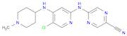 2-Pyrazinecarbonitrile, 5-[[5-chloro-4-[(1-methyl-4-piperidinyl)amino]-2-pyridinyl]amino]-
