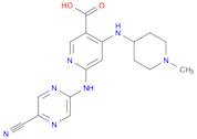 3-Pyridinecarboxylic acid, 6-[(5-cyano-2-pyrazinyl)amino]-4-[(1-methyl-4-piperidinyl)amino]-