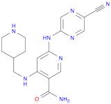 3-Pyridinecarboxamide, 6-[(5-cyano-2-pyrazinyl)amino]-4-[(4-piperidinylmethyl)amino]-