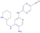 2-Pyrazinecarbonitrile, 5-[[5-amino-4-[(2-piperidinylmethyl)amino]-2-pyridinyl]amino]-