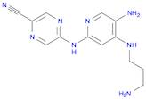 2-Pyrazinecarbonitrile, 5-[[5-amino-4-[(3-aminopropyl)amino]-2-pyridinyl]amino]-