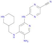2-Pyrazinecarbonitrile, 5-[[5-amino-4-[(3-piperidinylmethyl)amino]-2-pyridinyl]amino]-