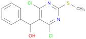 5-Pyrimidinemethanol, 4,6-dichloro-2-(methylthio)-α-phenyl-