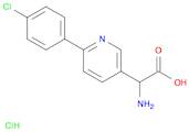 3-Pyridineacetic acid, α-amino-6-(4-chlorophenyl)-, hydrochloride (1:1)